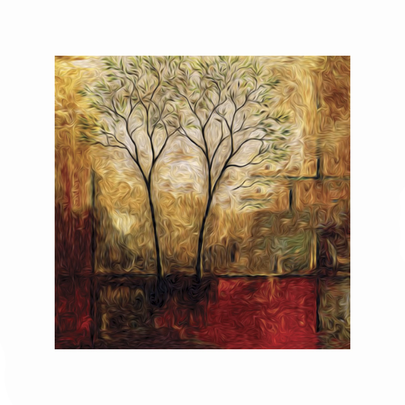 Πίνακας σε καμβά με Τοπία με Δέντρα
